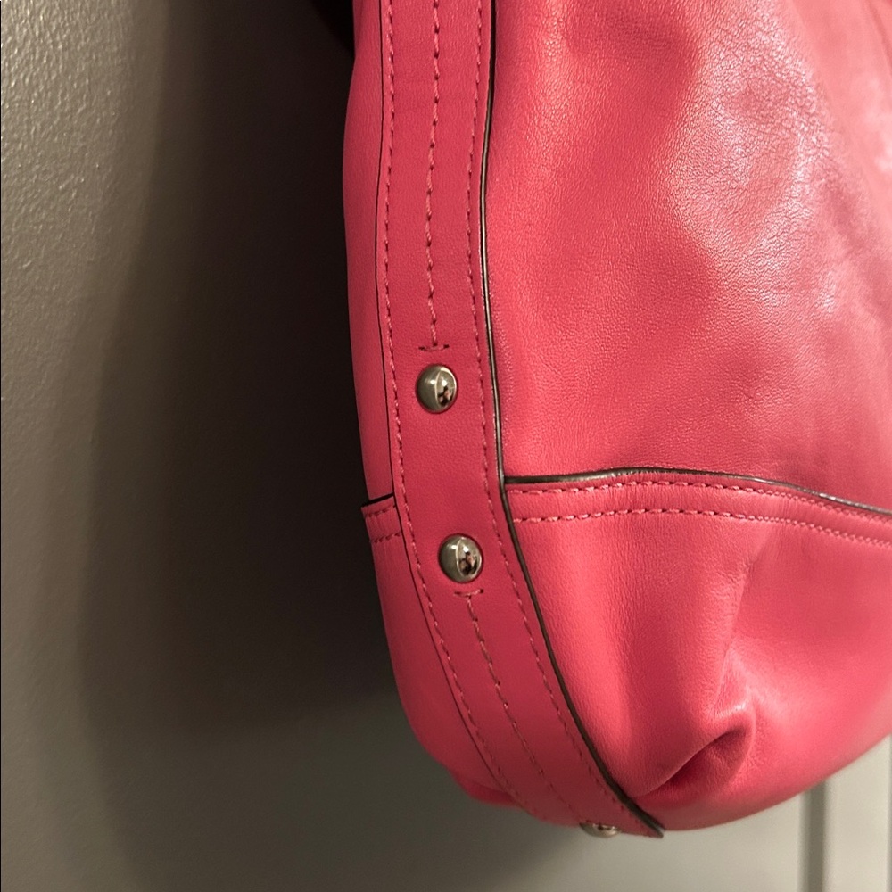 Coach Park Leather Duffle pink Shoulder Bag - Picture 8 of 13